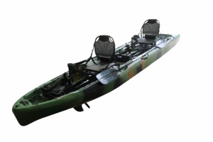 เรือคายัคตกปลาแบบปั่น Viking สำหรับสองคน ที่นั่งคู่ ผลิตจากพลาสติก ดีไซน์ใหม่ ขนาด 4.<span class=keywords><strong>2</strong></span> เมตร วัสดุ LDPE HDPE พร้อมขาตั้ง ไม้พาย และกระเป๋า รับประกัน <span class=keywords><strong>2</strong></span> ปี - Product Image 3