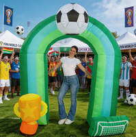 Arche gonflable sur le thème du football pour événements sportifs en plein air, décoration d'ambiance, compétition, activité, modèle gonflable