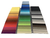 Dalles de moquette commerciales en nylon 24x24 pouces, robustes, avec support modulaire en PVC, ignifuges, pour bureaux, vente en gros, multicolores