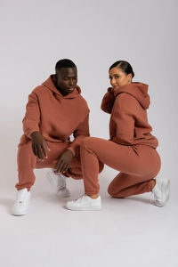 Ensemble de <span class=keywords><strong>jogging</strong></span> 2 pièces pour femmes avec logo personnalisé, ensemble de survêtement pour femmes en gros, ensemble de survêtement oversize à manches longues avec sweat-shirt et pantalon de <span class=keywords><strong>jogging</strong></span> - Product Image 4