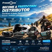 Intercom Moto T COM V8 MESH pour 8 Motocyclistes, Portée de 2,5 KM, Relais 5 Hops, Réduction du Bruit, Casque Audio