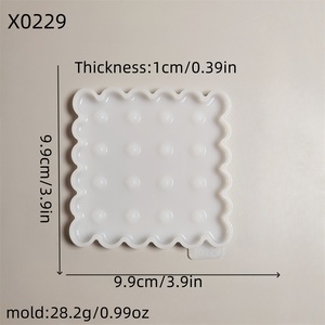 Kingnoo แม่พิมพ์หล่อซิลิโคนทำมือสำหรับเครื่องประดับตกแต่งแบบทำมือแม่พิมพ์ถ้วยคุกกี้ซิลิโคนสไตล์ INS เครื่องมือทำเค้ก X0229 - Product Image 4