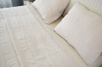 Queen Size 100% tissu de lin français 4 pièces ensemble de draps doux pour la peau drap de lit de luxe lavé à la pierre