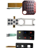 Teclado de Membrana con Retroiluminación Colorida Personalizado, Integración con PCB y Carcasa