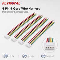 Kabel Pigtail Tembaga Murni 4 Pin 4 Inti untuk Perakitan Kabel Peralatan Tegangan Rendah LED Strip
