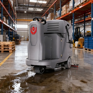Nettoyeur <span class=keywords><strong>de</strong></span> sols autoporté CleanHorse X5, batterie lithium 24V100Ah, moteur brosse et aspiration 500W pour le <span class=keywords><strong>nettoyage</strong></span> des sols en béton des entrepôts - Product Image 5
