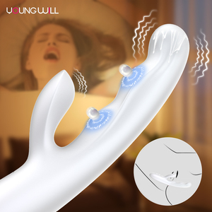 Massageador Vibratório e de Toque 2 em 1 Estimulador de Ponto G e Clitoriano Silicone Flexível com Carregamento Magnético Brinquedos Sexuais - Product Image 1