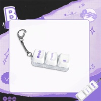 KPOP Fidget Keycap Keychain Mechanical Keyboard Keycap Keychain RM SUGA J-Hope JIMIN JK V Bag Charm Fans Collection Pendant