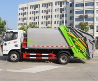 Camion de collecte des déchets municipaux Euro6B de 7 mètres cubes, type compacteur hydraulique, configurations à double alimentation disponibles