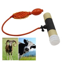 Ensemble de collecteur de sperme artificiel vétérinaire Instrument de collecte de sperme de mouton Double boule Tube éjaculations tasse pour animal