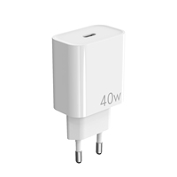 Livraison gratuite articles EU pin double USB-C PD 40W GaN chargeur rapide chargeur pour iPhone 16 15 14 OTP Protection PC