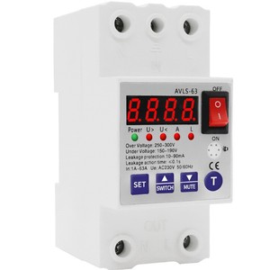 สวิตช์ป้องกันการรั่วไหลแรงดันเกิน AVLS-63 RCBO 230V 50/60Hz สำหรับครัวเรือน - Product Image 2