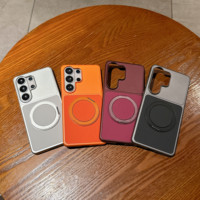 Étui magnétique en tissu technique pour Samsung S26 Ultra, coque antichoc intégrale pour Galaxy S25 Ultra