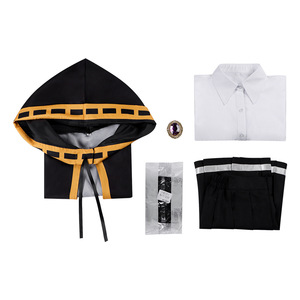 Ensemble de costumes de cosplay uniforme de l'Académie Magique, cape noire, tenue scolaire - Product Image 4