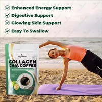 AegleWell Bubuk Kopi Kolagen Chia Premium Blend Kolagen Biji Chia dan Kopi Mendukung Kesehatan Kulit, Kekuatan Rambut & Energi