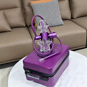 Ensemble de chicha en métal mat <span class=keywords><strong>Gravity</strong></span> Arabic, avec rotation à 360° °   Bol en verre rotatif à double induction gravitaire pour bar et maison, vente en gros - Product Image 4
