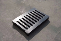 Grille de drainage composite SMC D400 500x340mm, grille de caniveau routier robuste