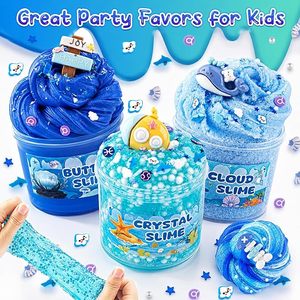 Kit de <span class=keywords><strong>Slime</strong></span> Oceánico para Niños, Set de <span class=keywords><strong>Slime</strong></span> Cristalino con Textura de Nube, Recuerdos para Fiestas de Cumpleaños, OEM, ODM, Venta al por Mayor, Proveedor de Juguetes Sensoriales, Regalo - Product Image 2