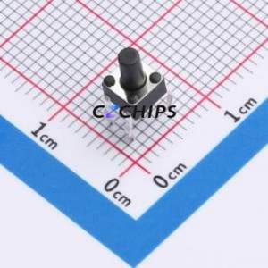 TSA45111-071D531DA Tactile Switch Through hole-4P,4.5x4.5mm Switch Single Pole Single Throw Round Button 2.8N 4.5mm - Product Image 1