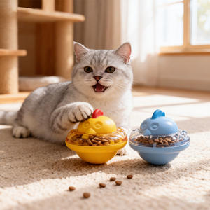 Balle interactive intelligente en silicone écologique pour chat, activée par le mouvement, avec clochette et queue, couleur personnalisable - Product Image 5