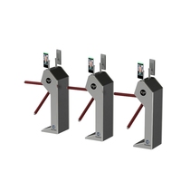 Barrière tournante KMS en acier inoxydable avec lecteur de carte RFID anti-accrocage pour contrôle d'accès aux stades et entrées de visiteurs de zoos