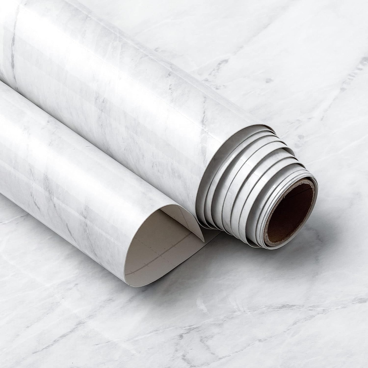Self Adhesive Film 3d Gray White Marble Wallpaper Effect Textured Waterproof Marble Matte Wallpaper Self Adhesive