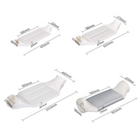 Connecteur de conduit plat pour sortie d'air de CVC, en plastique, pour ventilateur de ventilation d'air frais