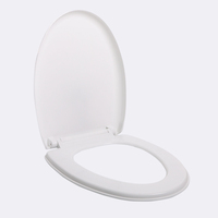 Couvre-siège de toilette allongé en forme de V, antibactérien, moderne et de haute qualité, XJ-523, en plastique, par Xinjiejiang