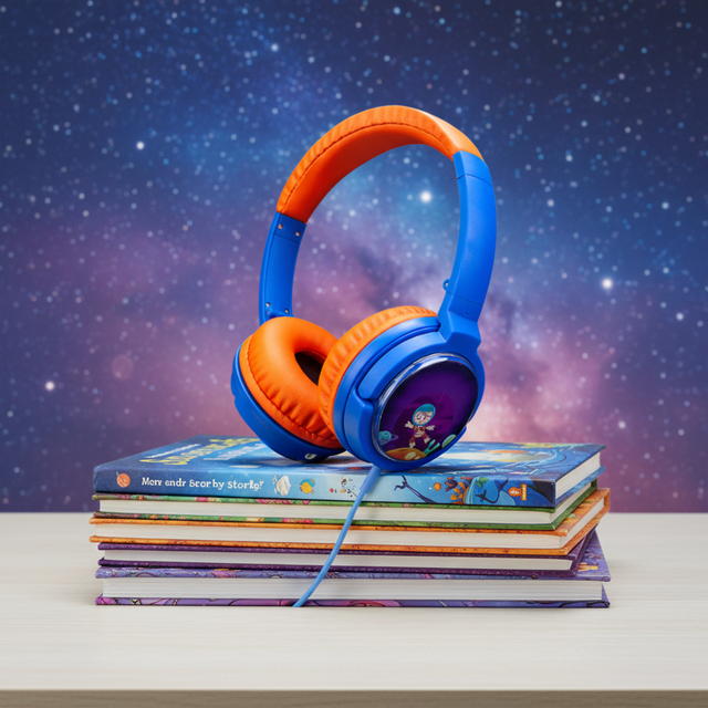 2026 New 15H Playtime Custom Pattern Kids Over-Ear Gaming Wired Headphones