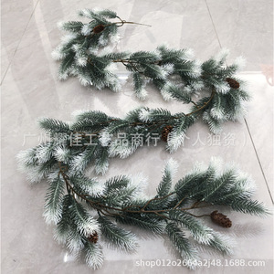 Guirlandes de Noël Gongyue Floral Art 180 cm en plastique pour décoration intérieure à fixer sur la porte - Product Image 1