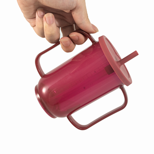 Elderly Care 350ml Spill-Proof PP Plastic <b>Sippy</b> <b>Cup</b> with Handle Non-Spill Feeding <b>Straw</b> <b>Cup</b> - Product Image 3