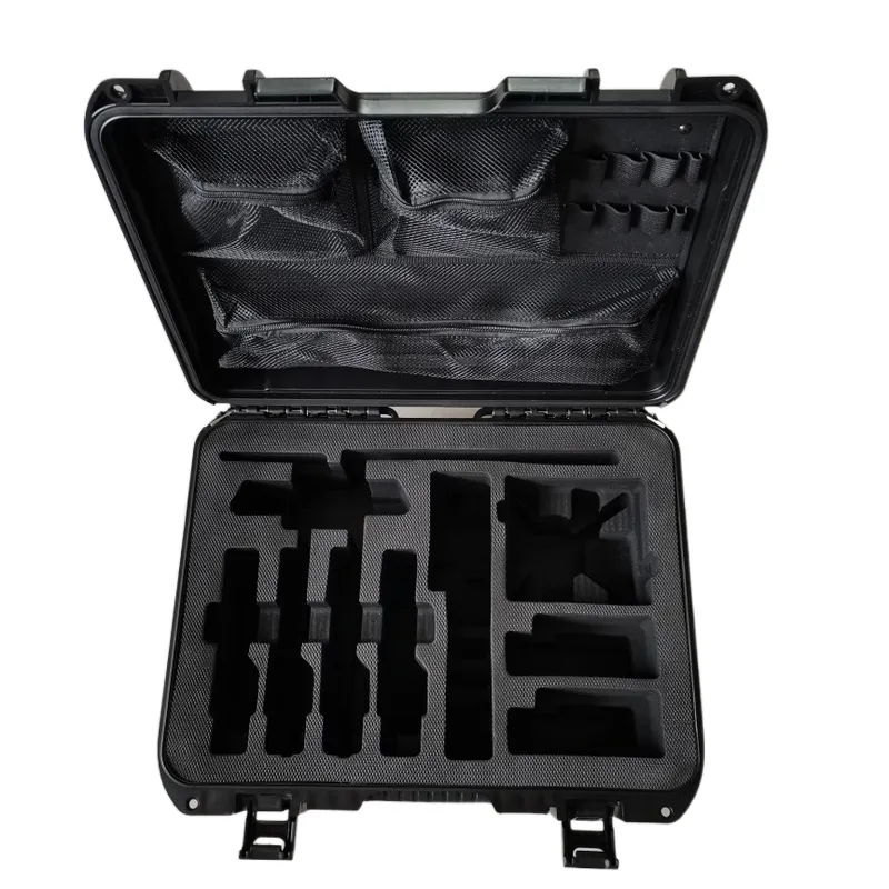 Wheeled Hard Plastic Case with foam for Electronics, Equipment, Cameras, Tools, Drones