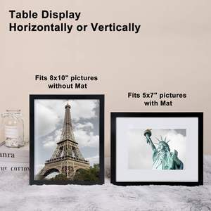 Cadre photo en bois sur mesure 4x6 5x7 6x8 A4 pour affichage de mariage, impression numérique, fait main, salon, cadre photo en MDF - Product Image 2