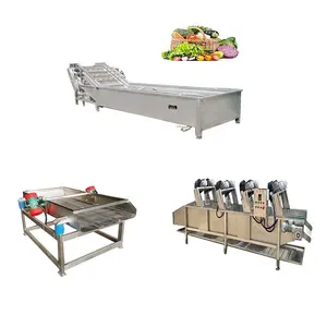 Automatic Fruit And Vegetable Cleaning And Air-Drying Line Vegetable Mud Removal And Cleaning Line