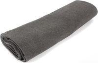 Couverture rectangulaire ignifuge MediTac en laine grise unie, 62" x 80" (52% laine) - Style militaire américain