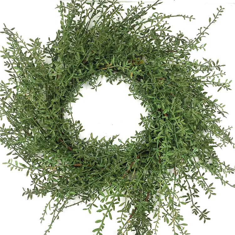 2022 Spring Green wreath pomegranate leaf