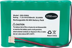 Batería NiMH <span class=keywords><strong>de</strong></span> 7.2V 3700mAh 300-03866 LCP500-4B para Sistemas <span class=keywords><strong>de</strong></span> <span class=keywords><strong>Alarma</strong></span> Lynx 5100 5200 5210 Lynx Touch 7000, Batería NiMH <span class=keywords><strong>de</strong></span> 7.2V - Product Image 6