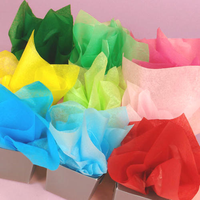 Papier d'emballage de mouchoirs colorés sans acide 17gsm, 75x50cm, MG MF, pour emballage, vente en gros, 100 unités