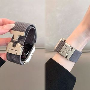 Correa Deportiva Suave para Reloj S10/S11, Correa de Nailon Trenzado con Hebilla de Metal Tipo Paracaídas para Apple Watch Ultra 3 2 - Product Image 3