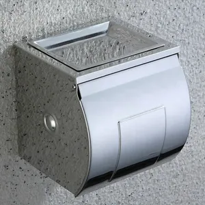 Commerciële Openbare Toiletaccessoires Roestvrijstalen Papieren Handdoekhouder Met Zeephouder Automatische Snijpapier Toiletdispenser