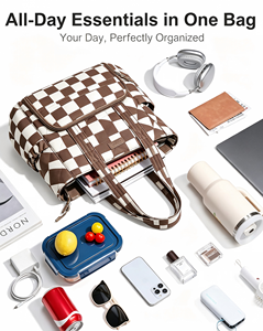 Borsa Termica Pieghevole da Donna in Poliestere con Capacità 21L, Scomparto per Laptop da 15.6 Pollici e Portabicchieri da 40oz - Product Image 4