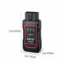Lector de Códigos OBD2 Bluetooth ELM327 OBDII, Herramienta de Diagnóstico para Autos Eléctricos de 12V, Escáner, Detector y Analizador en Inglés, Último Modelo, 1 Año de Garantía