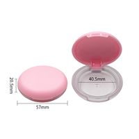 Vente en gros de boîtes à poudre compactes vides de 10 g, forme ronde, boîte à poudre pour fard à joues et fard à paupières, conteneur pour emballage cosmétique, logo personnalisé