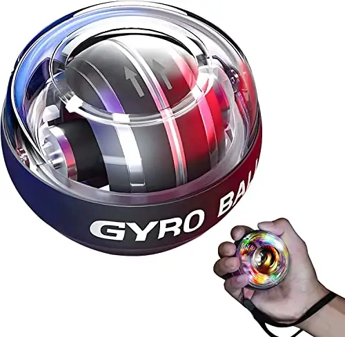 Factory Wholesale Fitness Equipment Wrist Ball Spinner Gyroscopic Auto-Start Power Ball Wrist Workout Spinner Gyro Ball
