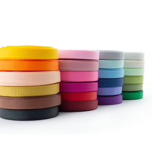 Cinta de grogrén Cinta de mancha de color sólido para regalo artesanal Envoltura de bricolaje Cinta de grogrén para fiesta de boda - Product Image 4