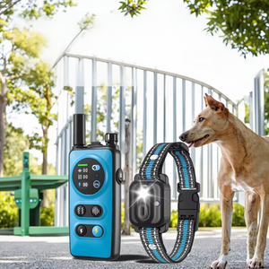 नए रिचार्जेबल नायलॉन प्लास्टिक फैशन रिमोट कंट्रोल कुत्ते प्रशिक्षण उपकरण एंटी-डॉग बैकिंग कंपन इलेक्ट्रिक शॉक कॉलर - Product Image 1