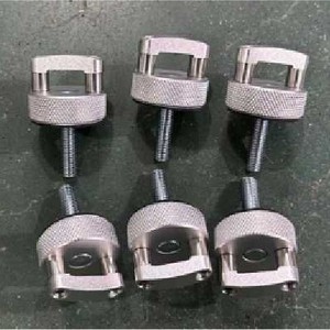 Boulons à anneau en D à dégagement rapide en alliage d'aluminium pour Jeep Wrangler JK JL Hard Top, kit d'outils de réparation et de remplacement, argent - Product Image 1