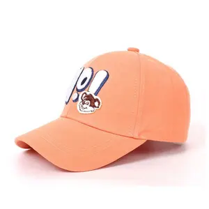 Kids Caps And Hat Children Plain Hats Kids Outdoor Baseball Blank Custom Orange Cap Hat