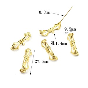 Broche de metal con lazo de aleación de zinc con gancho de seguridad para ropa, bolsos, accesorios de joyería, unisex - Product Image 2