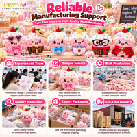 Porte-clés en peluche amusant en forme de monstre cupcake, lot de breloques mignonnes pour parcs à thème, prix de carnaval et collections de distributeurs automatiques